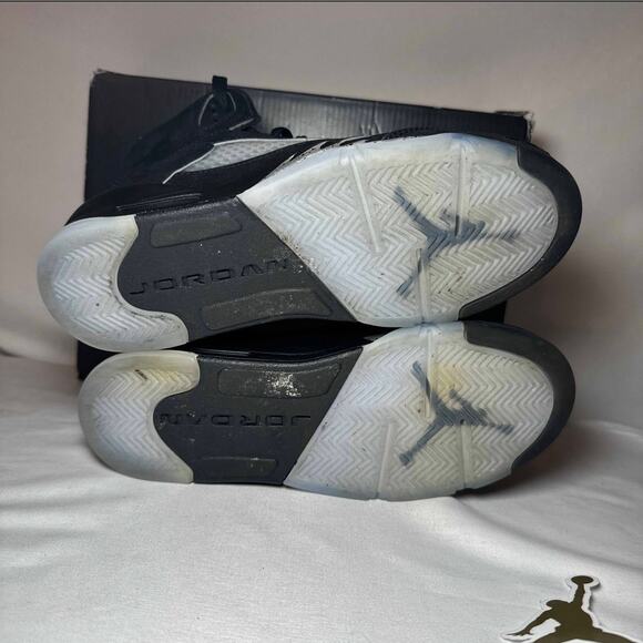 Size 5 - Nike Air Jordan 5 Retro OG GS Black Metallic Reimagined Men's Shoes - Picture 6 of 10